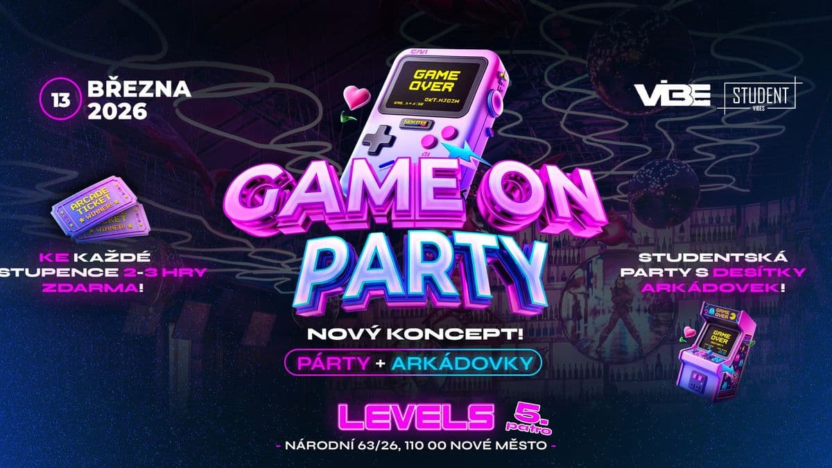 GAME ON PARTY - LEVELS - MÁJ