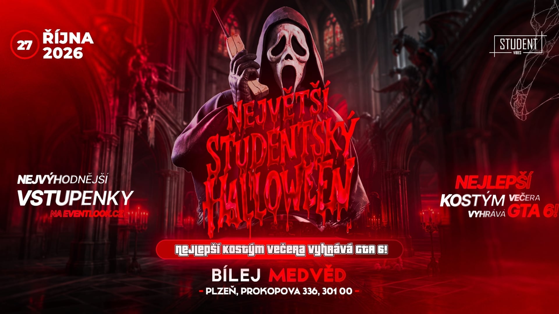 STUDENTSKÝ HALLOWEEN - PLZEŇ