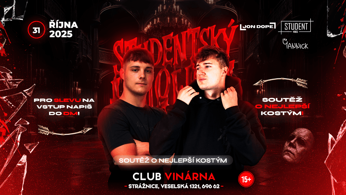 STUDENTSKÝ HALLOWEEN - STRÁŽNICE